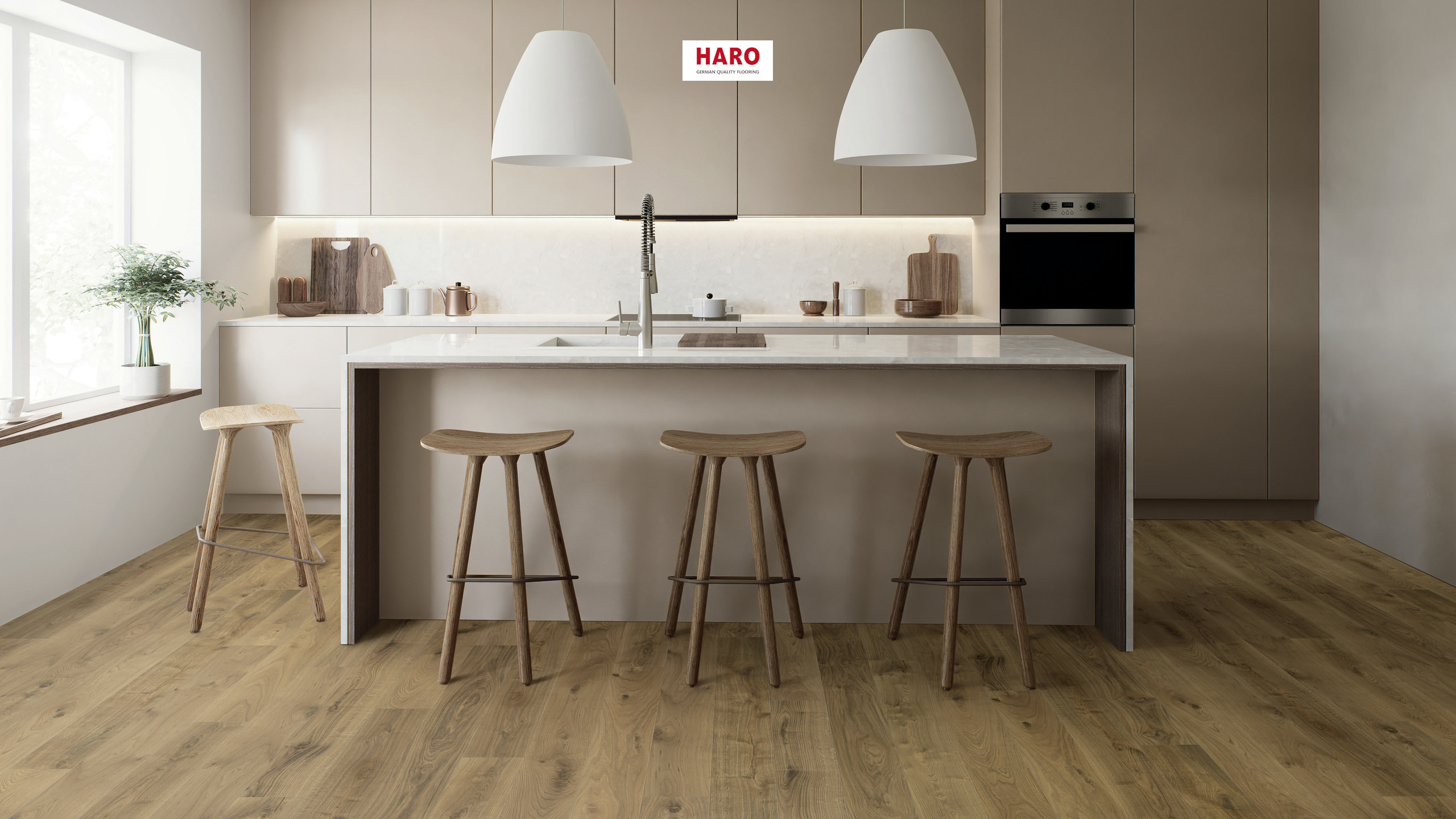HARO PARQUET 4000 Plancia 180 4B Rovere affumicato Sauvage oro spazzolato naturaLin plus Top Connect